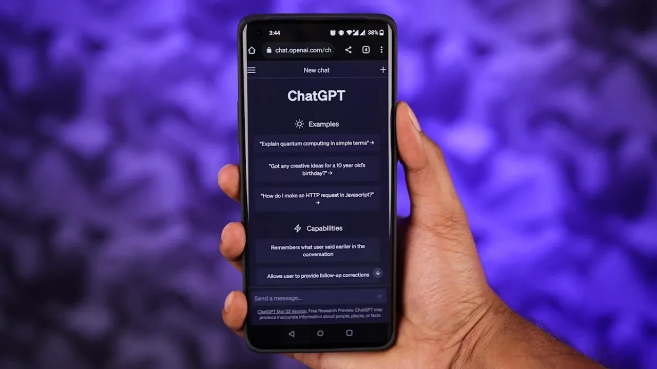 Chat GPT Androide Geliyor