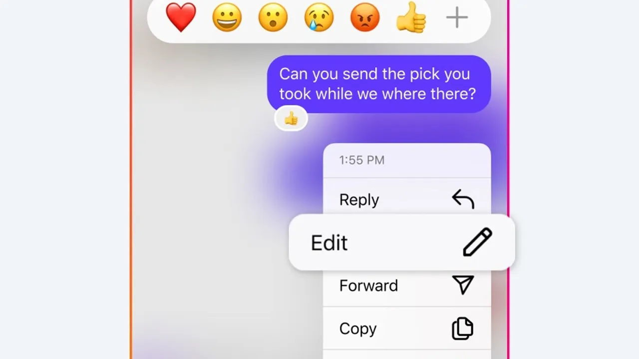 Instagram Mesaj Düzenleme Geldi Haber Görseli