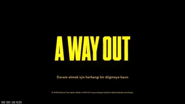 A Way Out PS4 Türkçe Yama