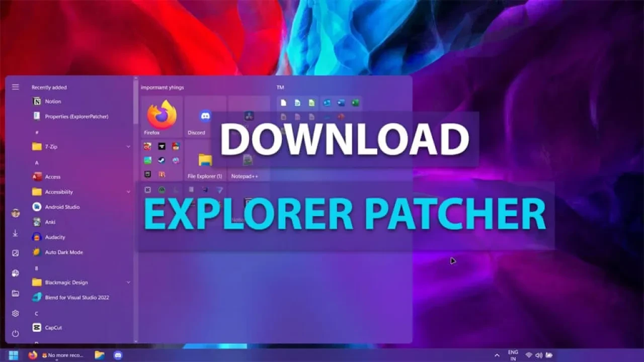 Explorer Patcher ve Kurulum Rehberi - TurkceYama.com