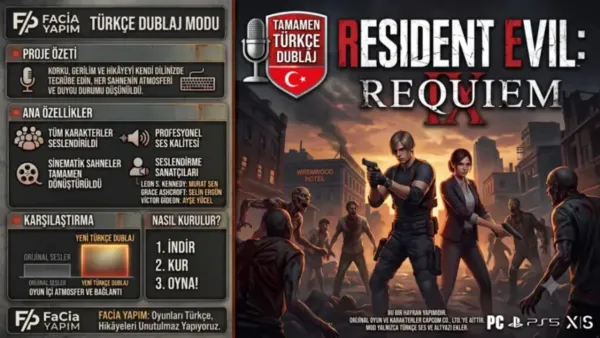 Resident Evil Requiem Türkçe Dublaj Modu
