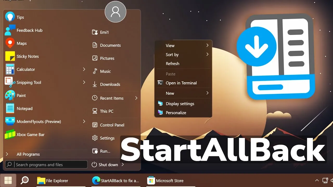 Startallback Windows 11